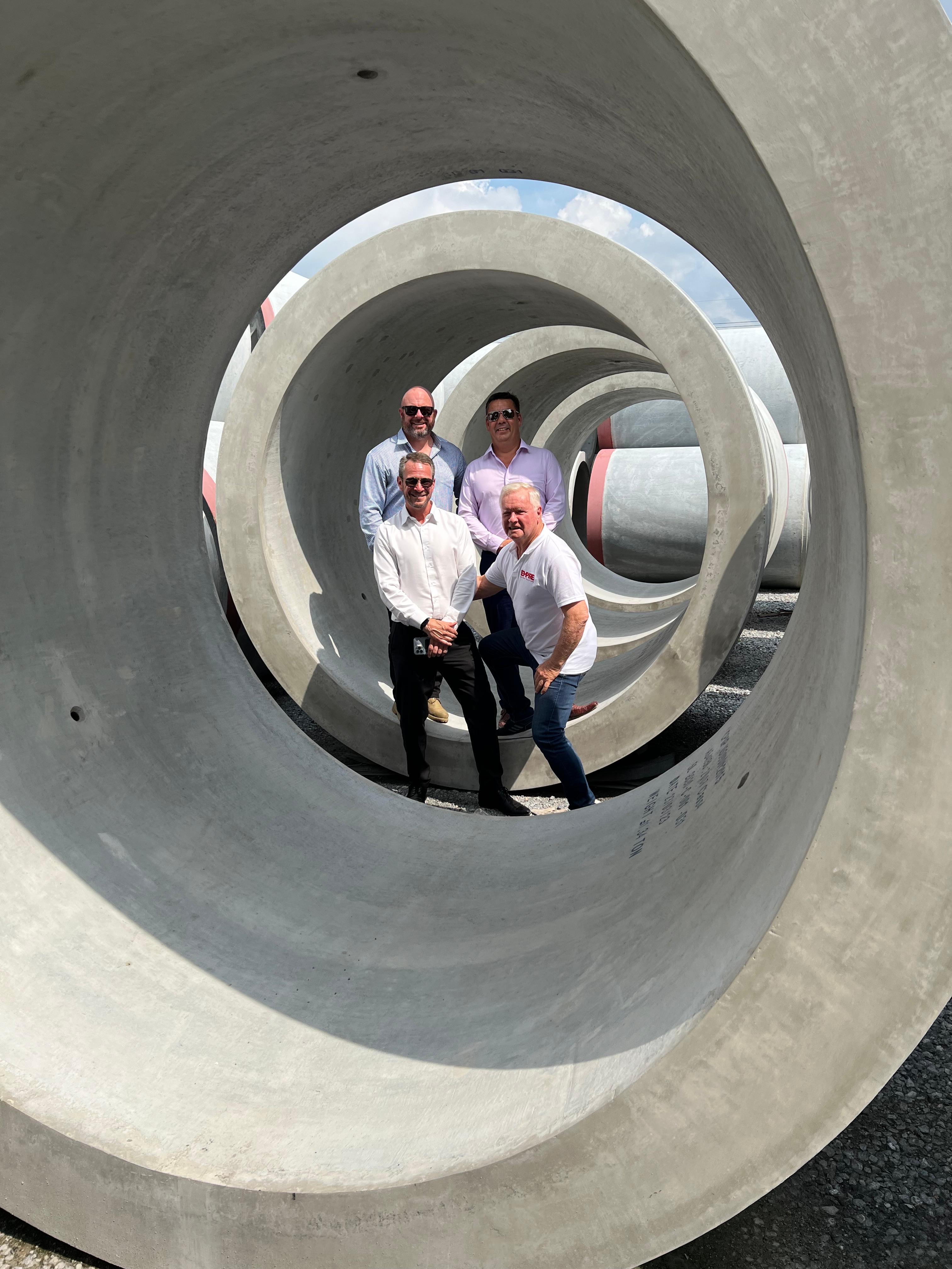 Empire Infrastructure and CP&P team at the CP&P manufacturing facility