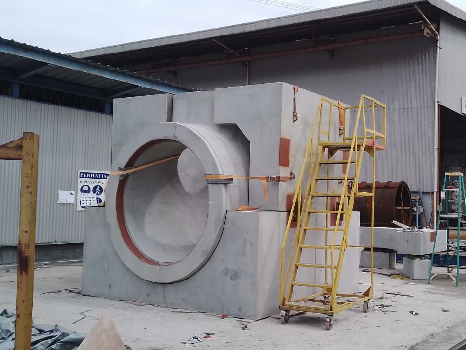 Precast concrete manhole, Bonna Indonesia factory