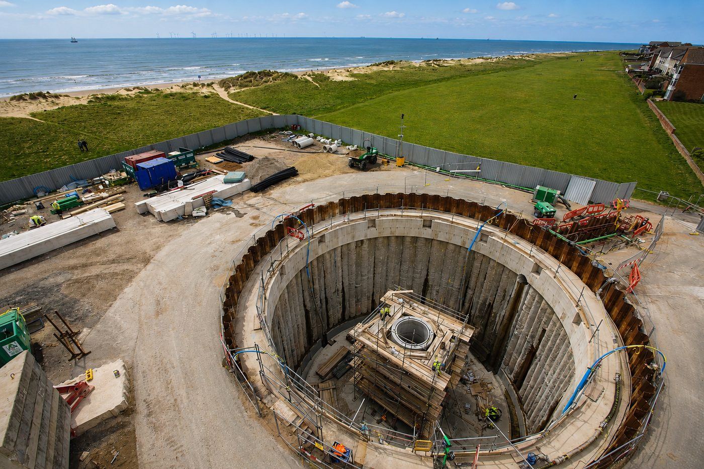 Precast shaft segment detail