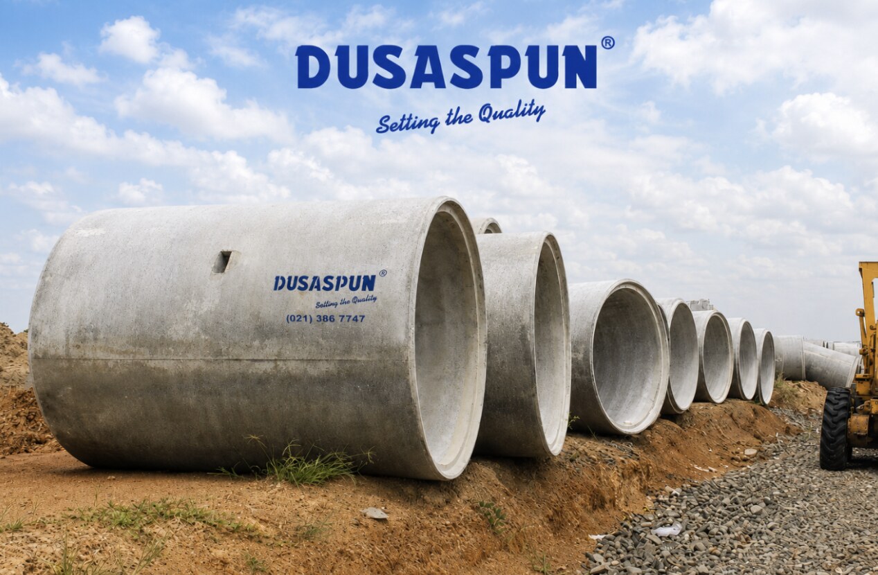 Dusaspun RCP pipe stockyard