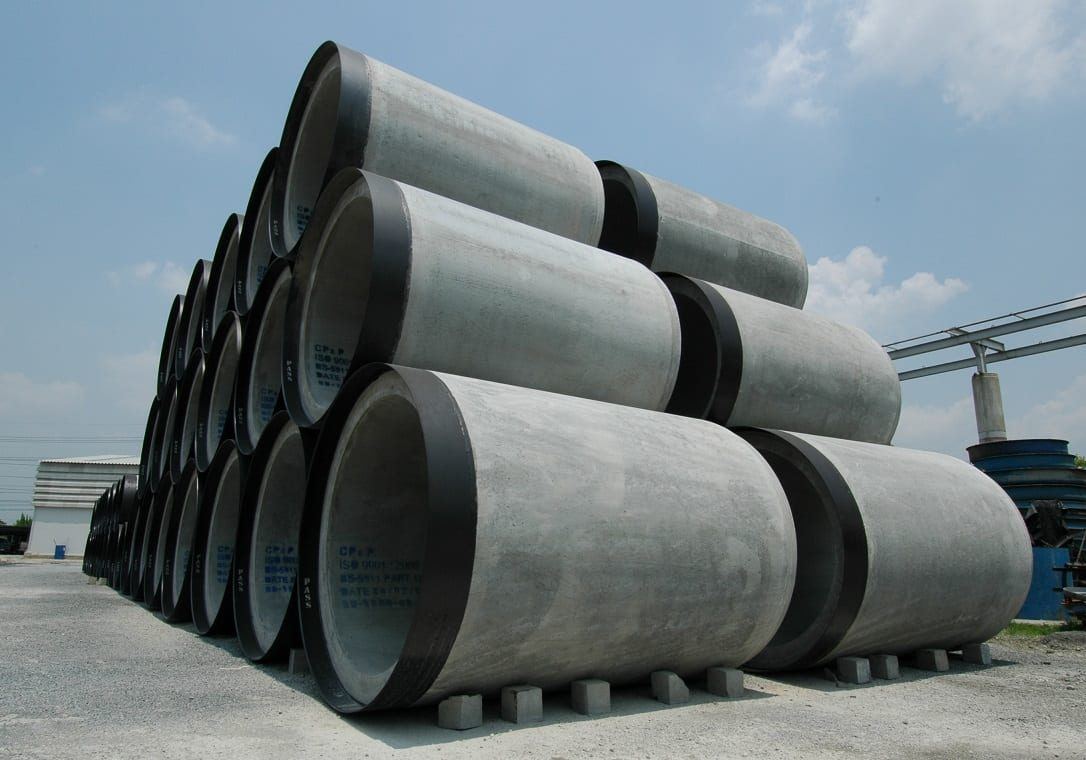 RCP pipe factory storage