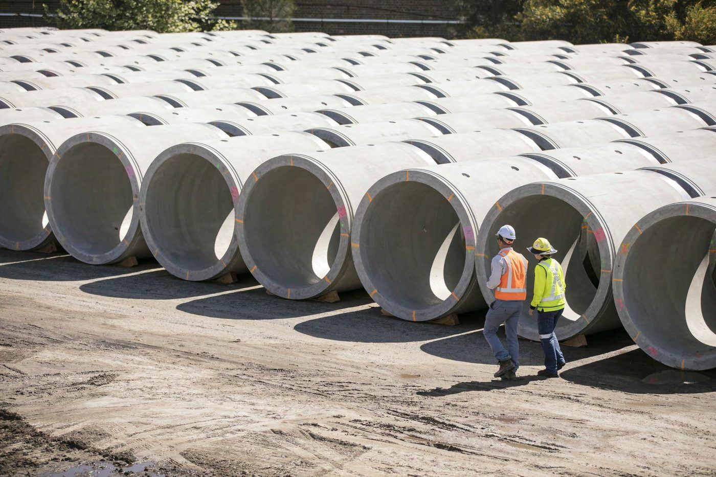 Green Square stormwater, RCP laydown